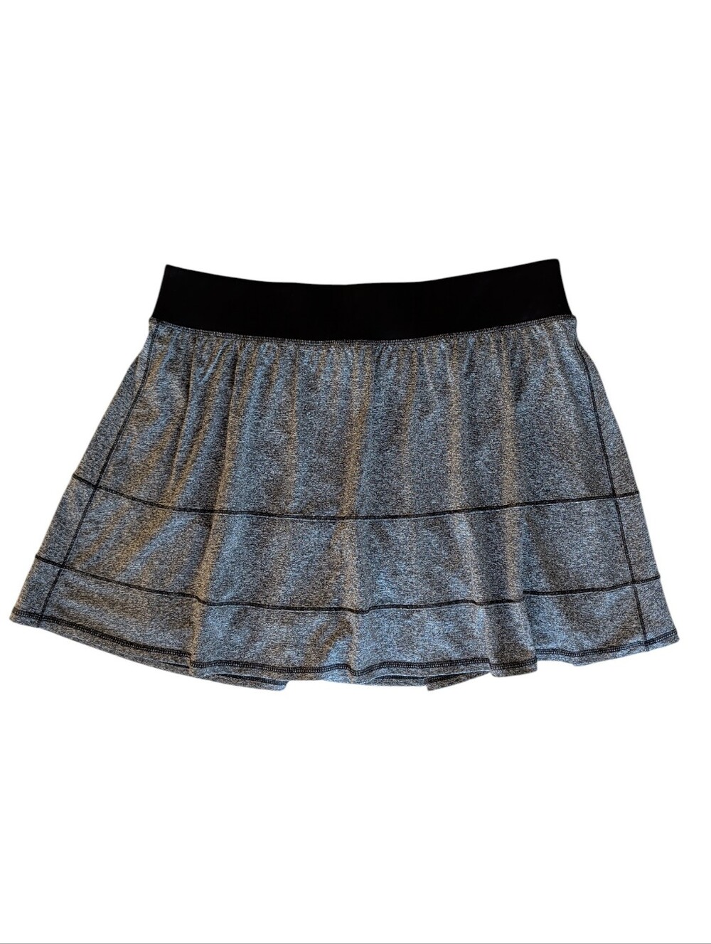 Livi Active Lane Bryant Heathered Athletic Skort 18/20 Black White Stretch Waist